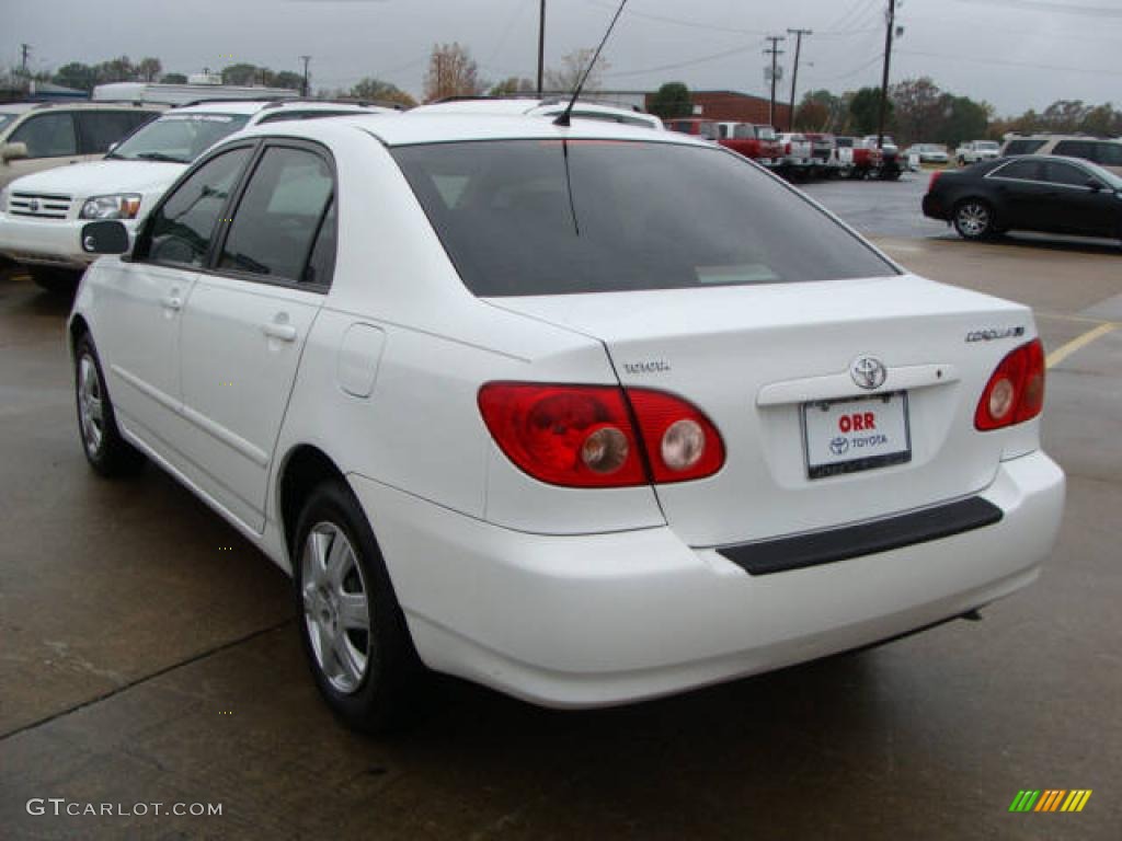 2006 Corolla LE - Super White / Stone photo #3