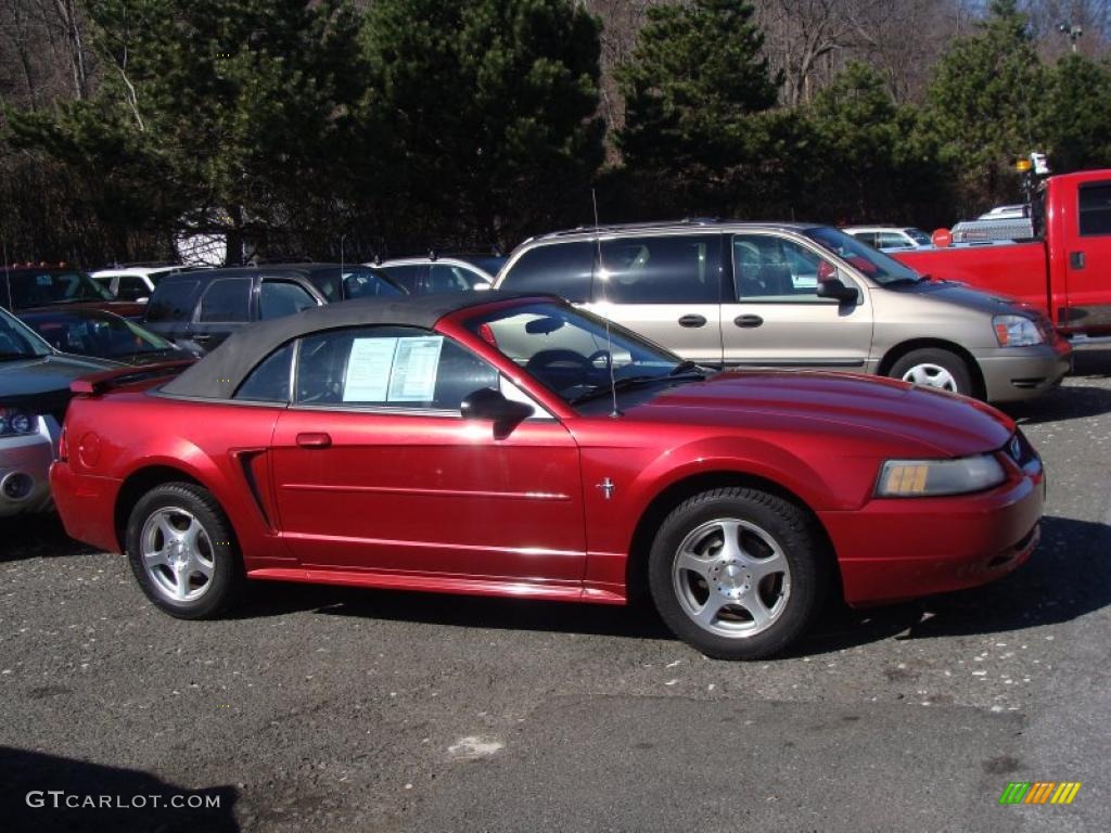 2003 Mustang V6 Convertible - Torch Red / Dark Charcoal photo #4