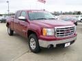 2007 Sport Dark Red Metallic GMC Sierra 1500 SLE Extended Cab  photo #2