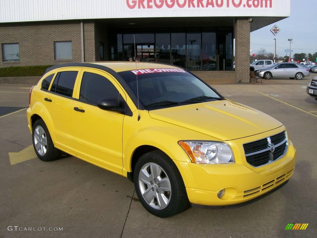 Solar Yellow Dodge Caliber