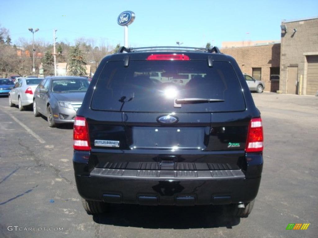 2010 Escape XLS 4WD - Black / Charcoal Black photo #4