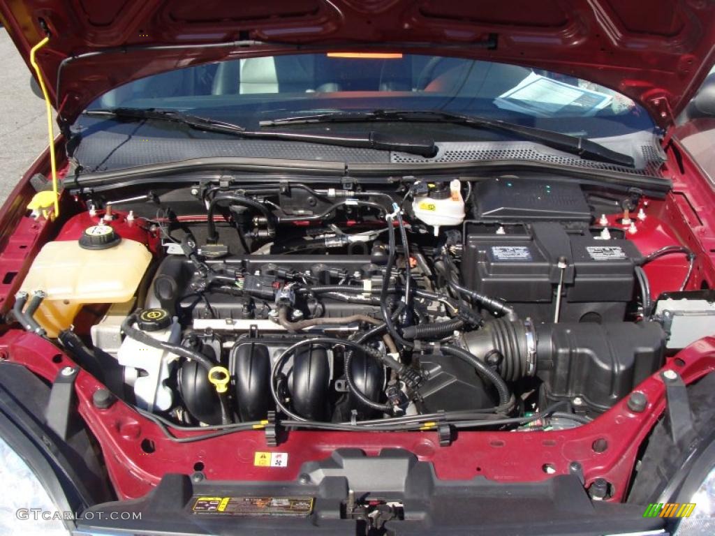 2007 Focus ZX5 SES Hatchback - Dark Toreador Red Metallic / Charcoal/Light Flint photo #26
