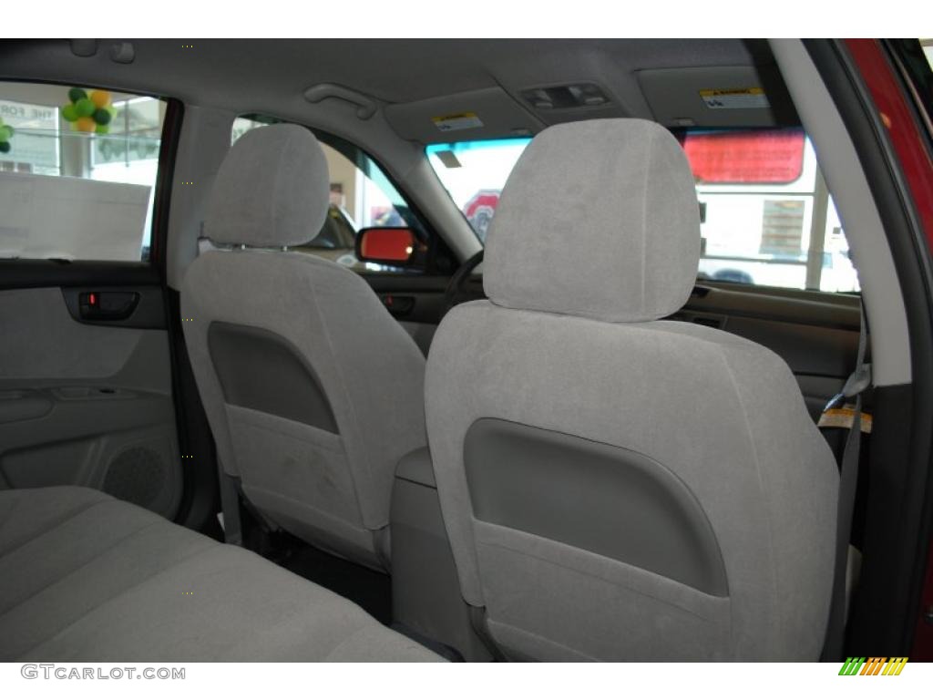 2009 Optima LX - Ruby Red / Gray photo #20