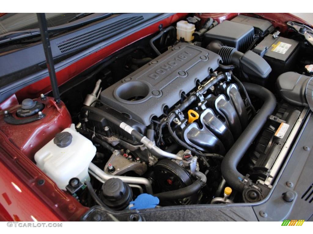 2009 Optima LX - Ruby Red / Gray photo #24