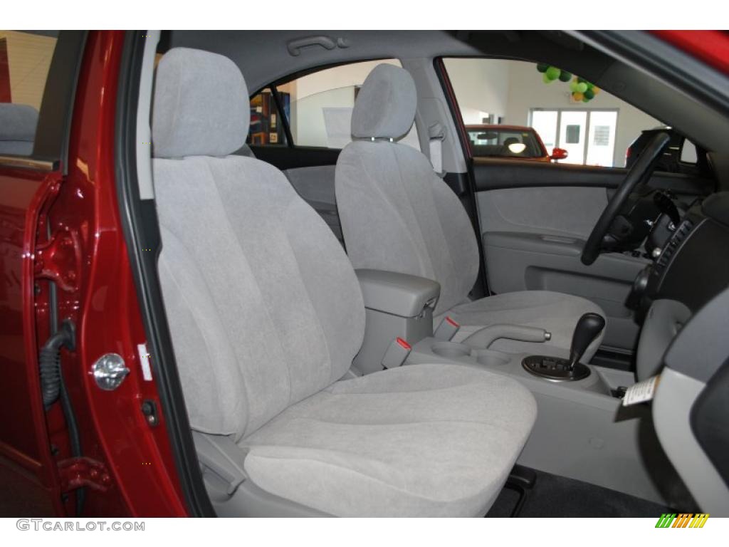 2009 Optima LX - Ruby Red / Gray photo #46