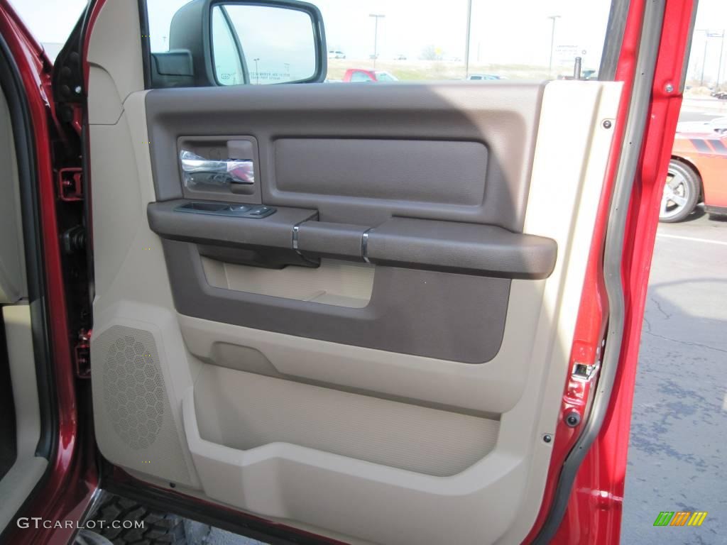 2010 Ram 1500 TRX4 Quad Cab 4x4 - Inferno Red Crystal Pearl / Light Pebble Beige/Bark Brown photo #12
