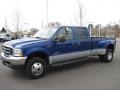 2003 Sonic Blue Metallic Ford F350 Super Duty Lariat Crew Cab 4x4 Dually  photo #5
