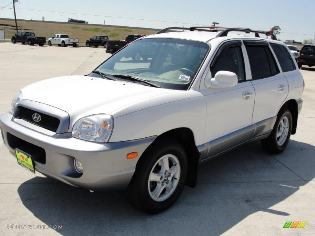 2004 Santa Fe GLS - Nordic White / Beige photo #7