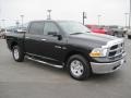 2010 Brilliant Black Crystal Pearl Dodge Ram 1500 Big Horn Crew Cab 4x4  photo #3