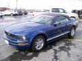 2008 Vista Blue Metallic Ford Mustang V6 Deluxe Convertible  photo #2