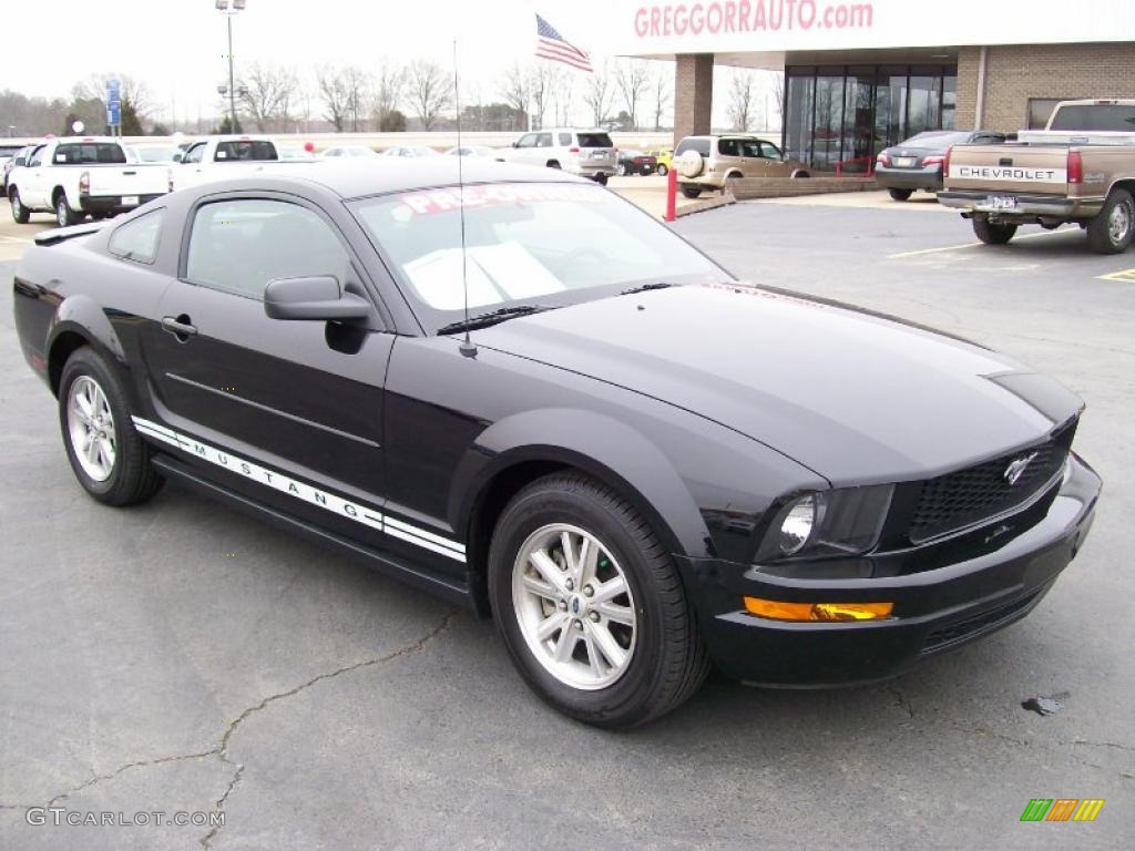 2008 Mustang V6 Deluxe Coupe - Black / Light Graphite photo #1