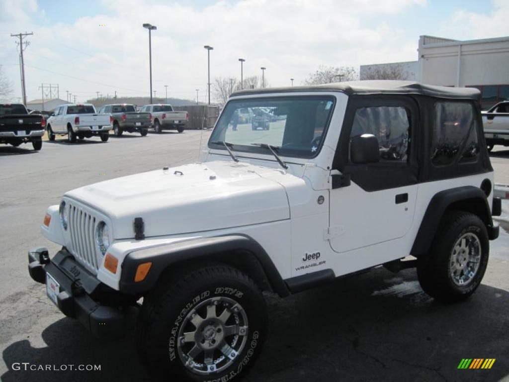 2005 Wrangler SE 4x4 - Stone White / Dark Slate Gray photo #1