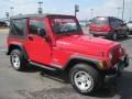 2005 Flame Red Jeep Wrangler Sport 4x4  photo #3