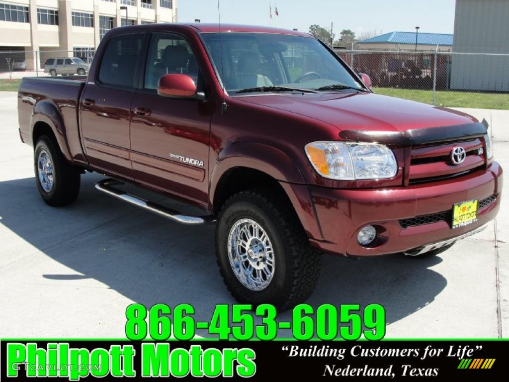 2006 Tundra Limited Double Cab 4x4 - Salsa Red Pearl / Light Charcoal photo #1