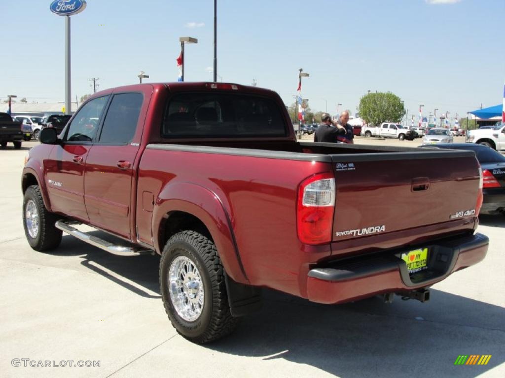 2006 Tundra Limited Double Cab 4x4 - Salsa Red Pearl / Light Charcoal photo #5