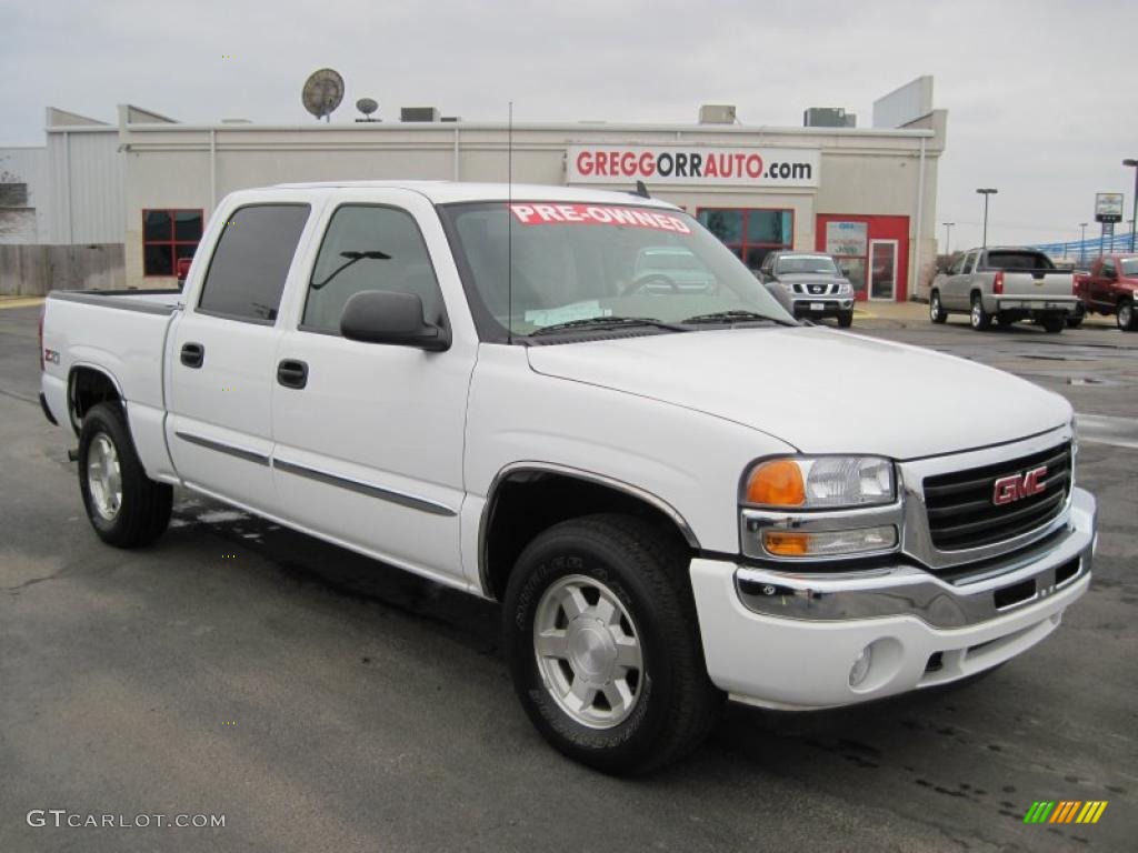 2006 Sierra 1500 SLT Z71 Crew Cab 4x4 - Summit White / Neutral photo #1