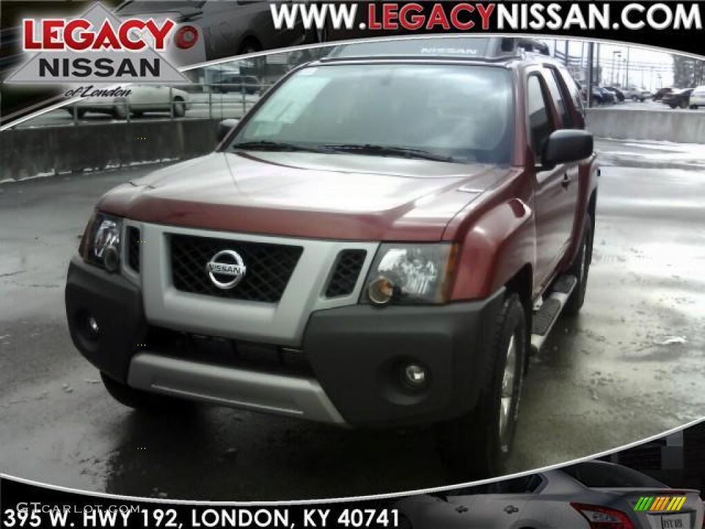 2010 Xterra S 4x4 - Red Brick Metallic / Gray photo #1