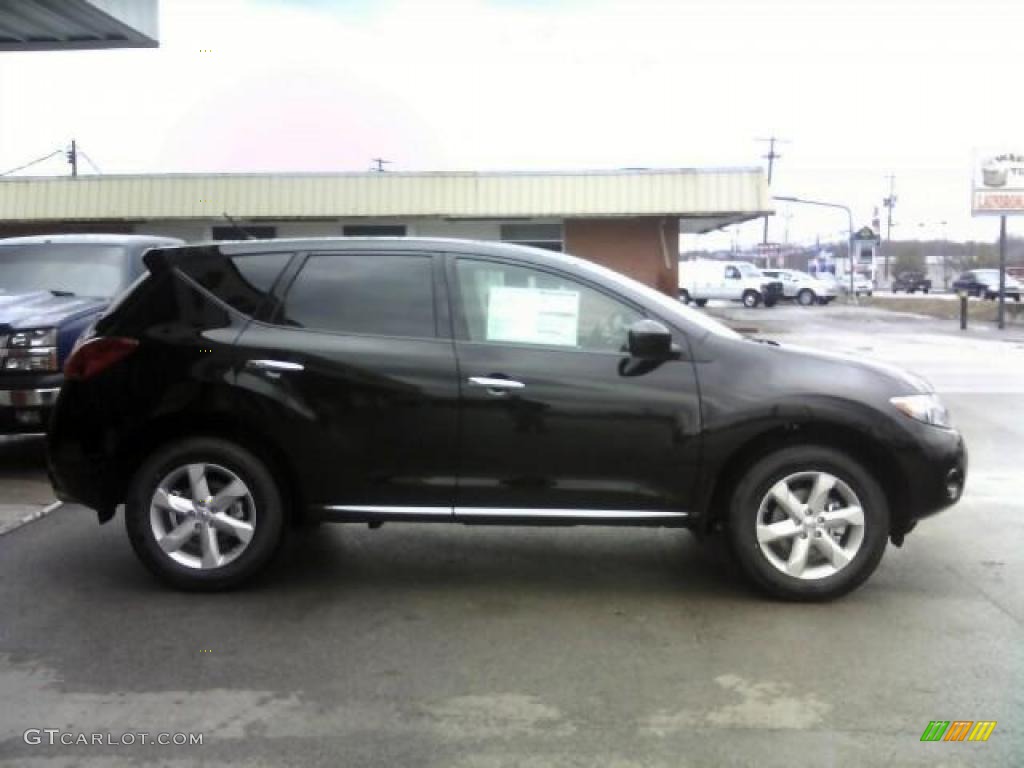 2010 Murano S AWD - Super Black / Black photo #4