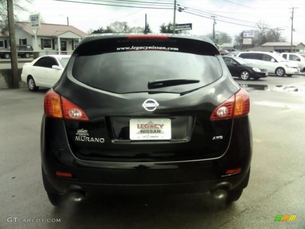 2010 Murano S AWD - Super Black / Black photo #7