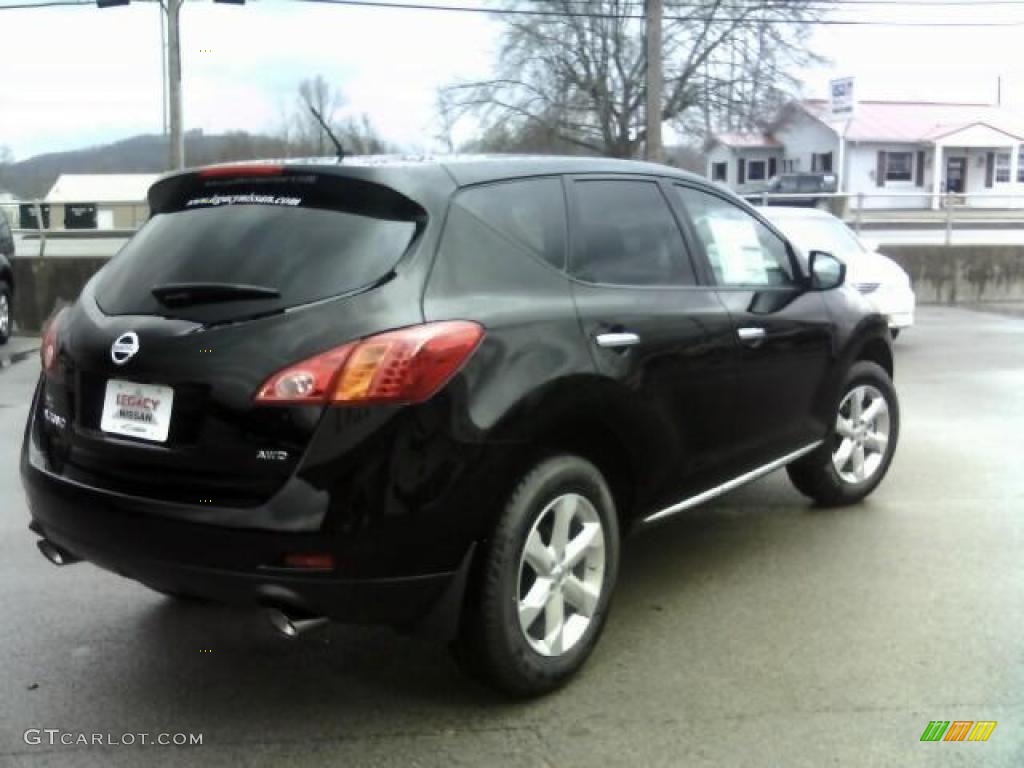 2010 Murano S AWD - Super Black / Black photo #8