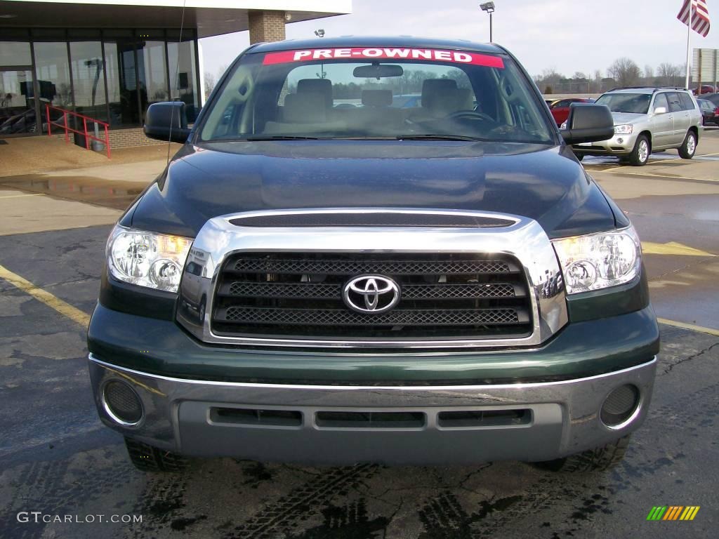 2008 Tundra SR5 Double Cab - Timberland Green Mica / Beige photo #5