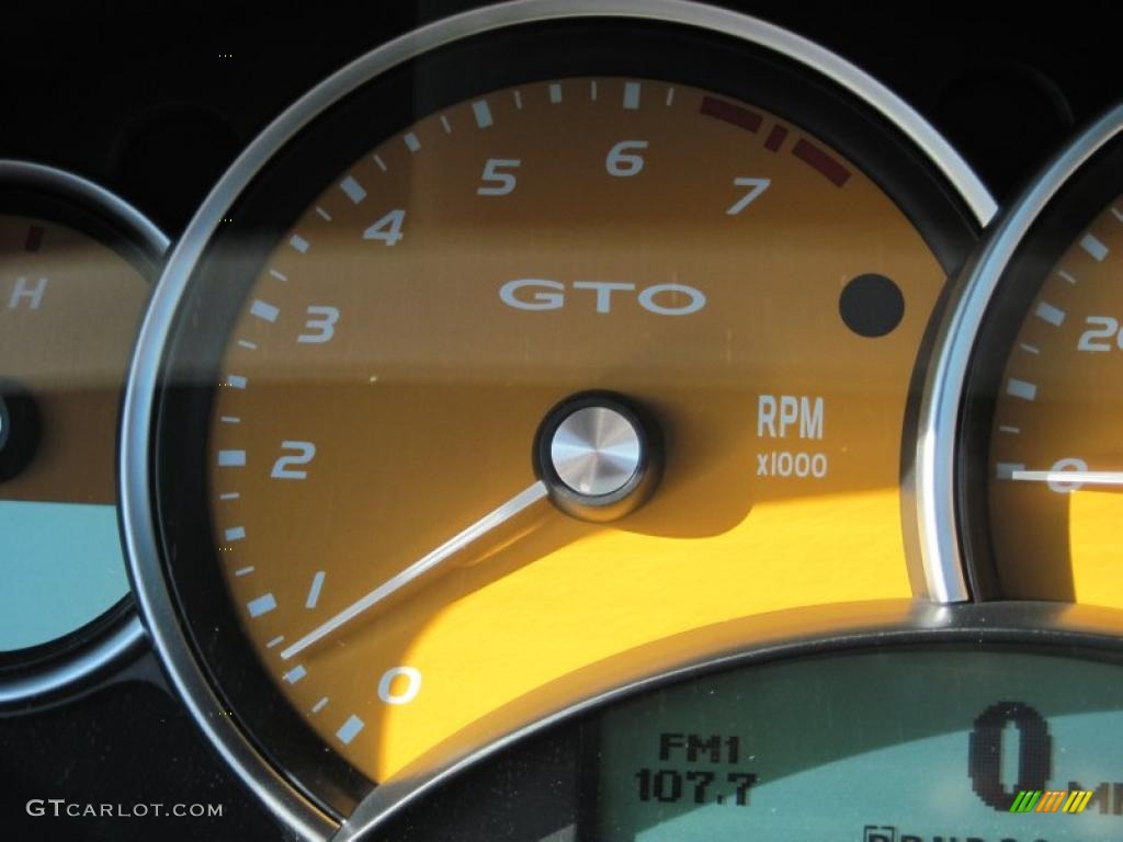 2006 GTO Coupe - Brazen Orange Metallic / Black photo #24
