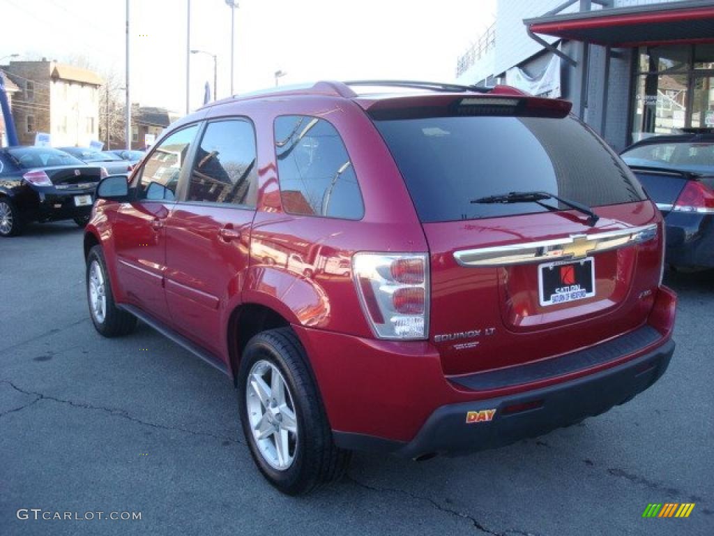 2005 Equinox LT AWD - Salsa Red Metallic / Light Gray photo #2