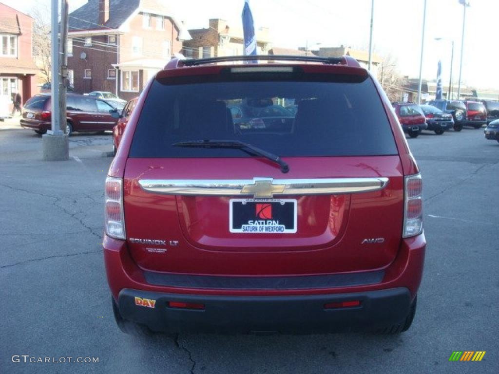 2005 Equinox LT AWD - Salsa Red Metallic / Light Gray photo #3