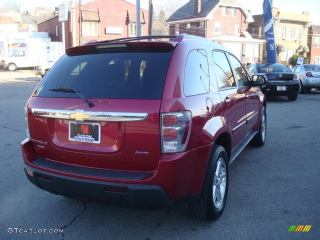 2005 Equinox LT AWD - Salsa Red Metallic / Light Gray photo #4