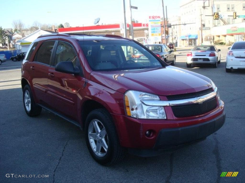 2005 Equinox LT AWD - Salsa Red Metallic / Light Gray photo #5