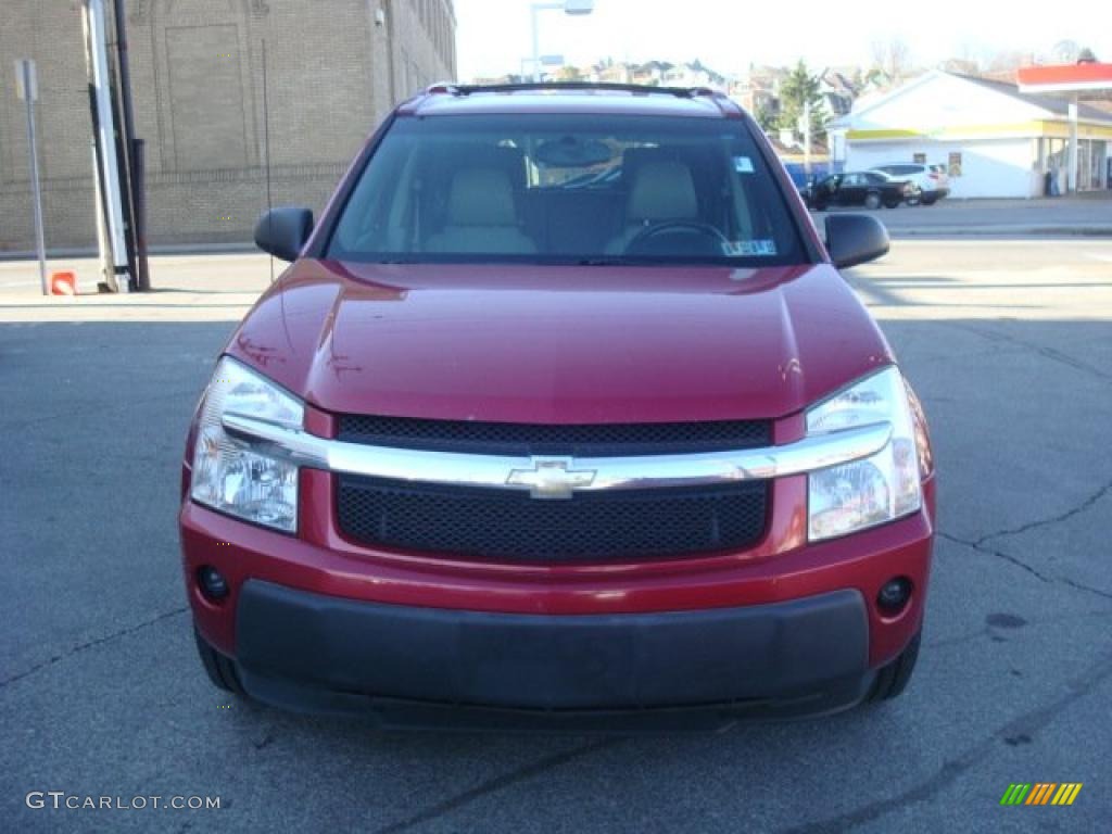 2005 Equinox LT AWD - Salsa Red Metallic / Light Gray photo #6