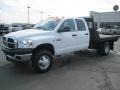 2007 Bright White Dodge Ram 3500 ST Quad Cab 4x4 Chassis  photo #1