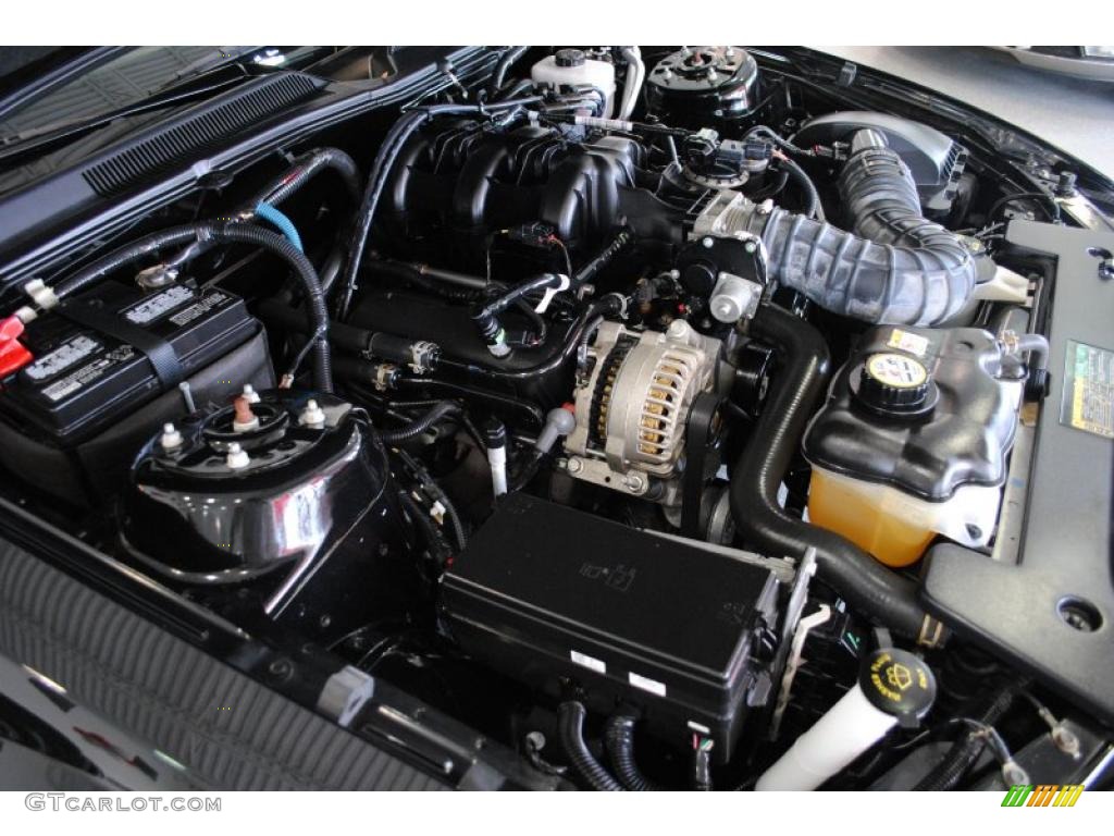 2007 Mustang V6 Premium Coupe - Black / Dark Charcoal photo #24