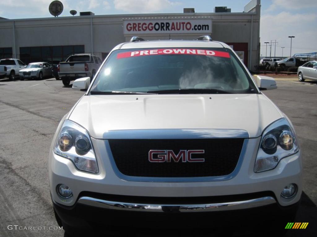 2007 Acadia SLT AWD - White Diamond Metallic / Brick photo #2