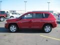 2010 Inferno Red Crystal Pearl Jeep Compass Sport 4x4  photo #3
