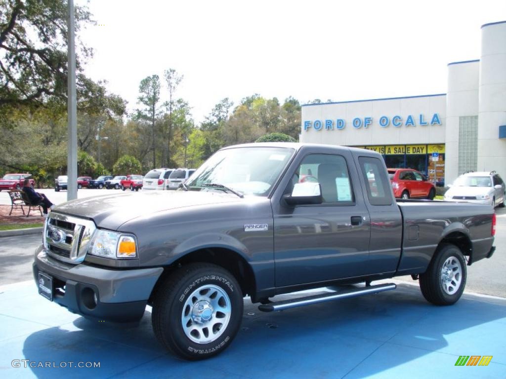 2010 Dark Shadow Grey Metallic Ford Ranger Xlt Supercab