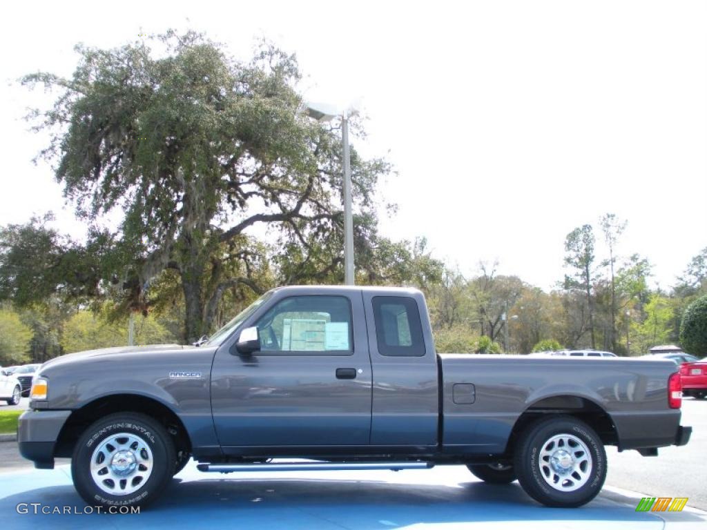 2010 Ranger XLT SuperCab - Dark Shadow Grey Metallic / Medium Dark Flint photo #2