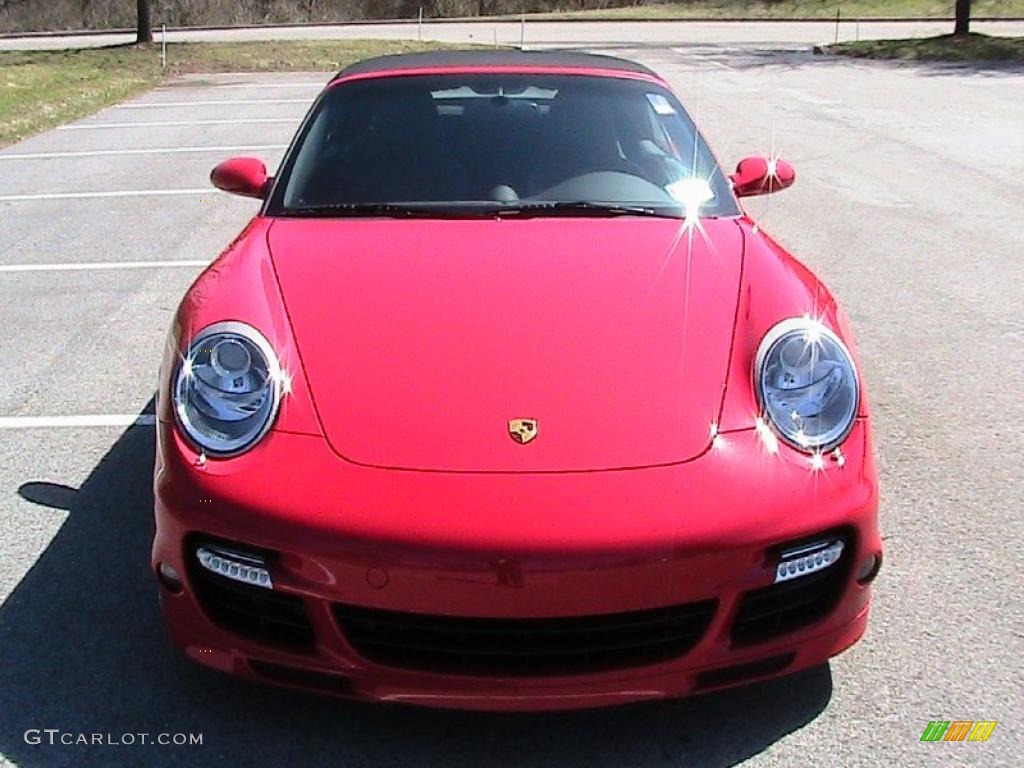 2009 911 Turbo Cabriolet - Guards Red / Black photo #1