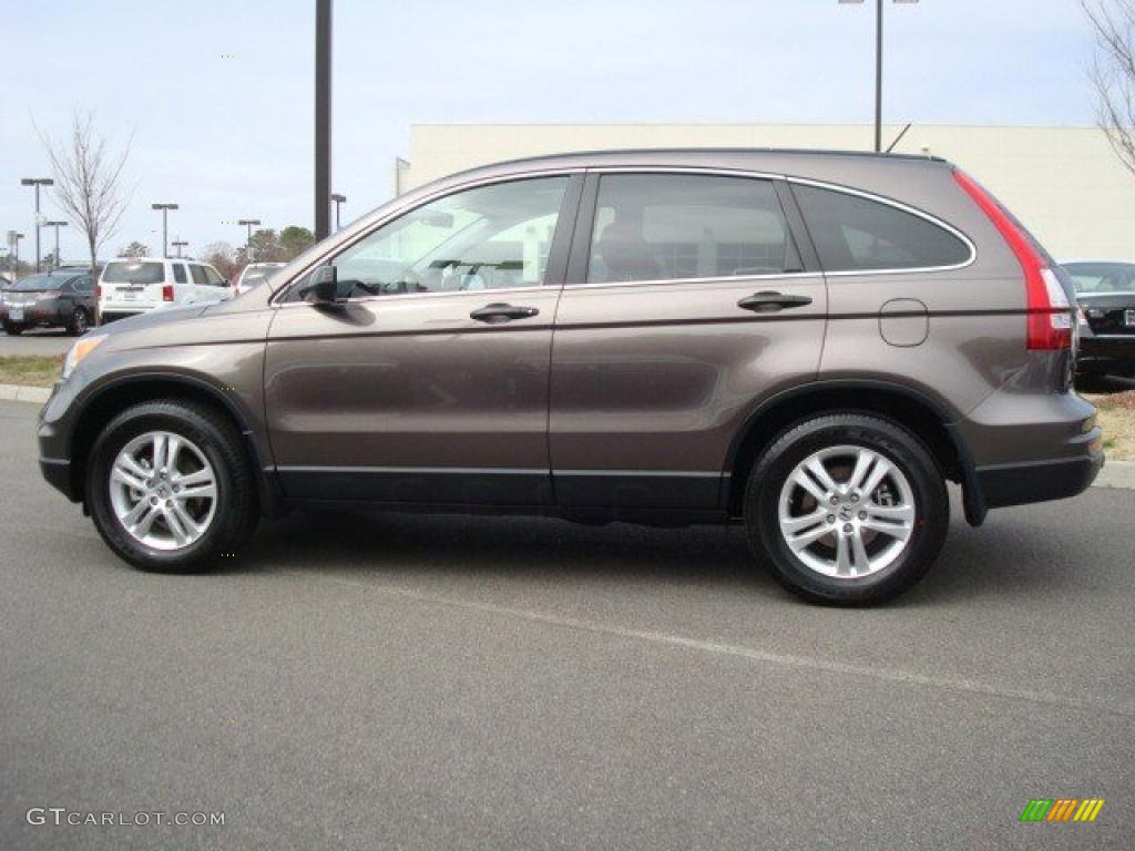 2010 CR-V EX AWD - Urban Titanium Metallic / Black photo #3