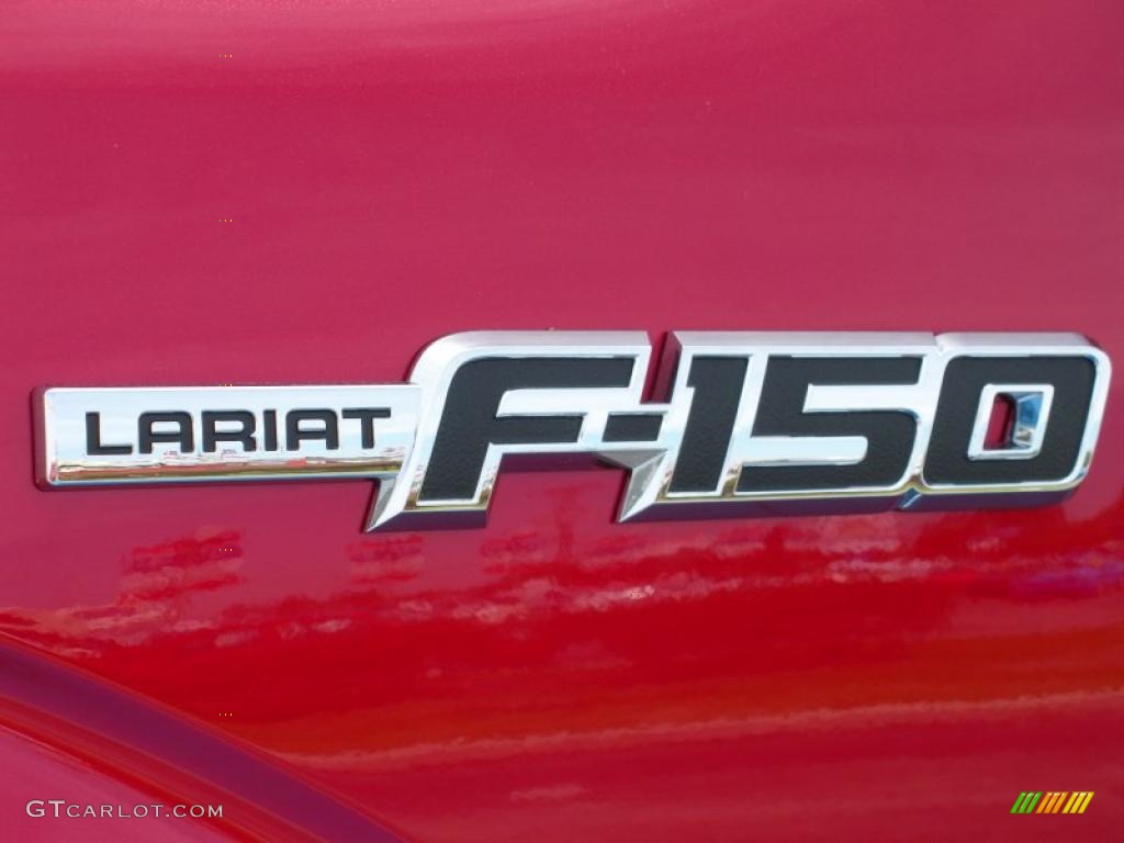 2010 F150 Lariat SuperCab - Red Candy Metallic / Tan photo #4