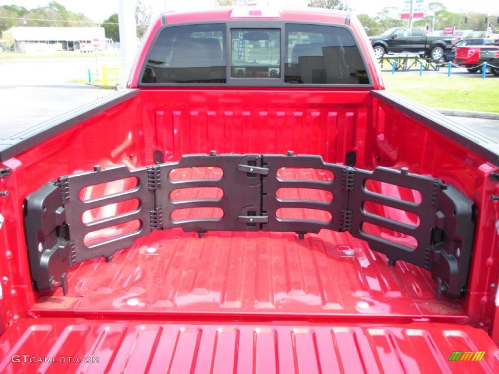 2010 F150 Lariat SuperCab - Red Candy Metallic / Tan photo #10