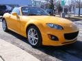 2009 Competition Yellow Mazda MX-5 Miata Grand Touring Roadster  photo #8