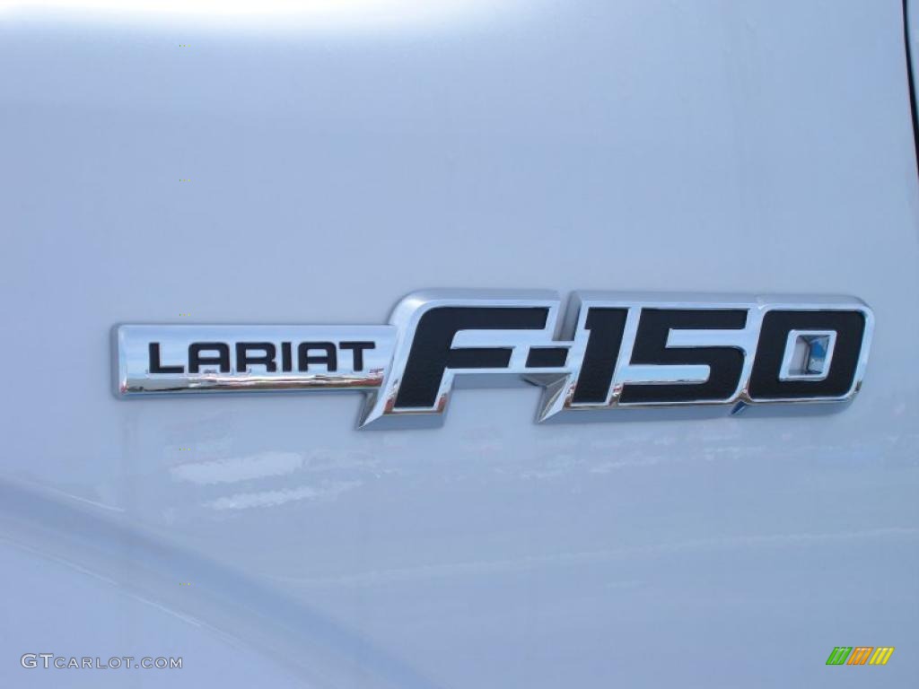 2010 F150 Lariat SuperCab 4x4 - Oxford White / Tan photo #4