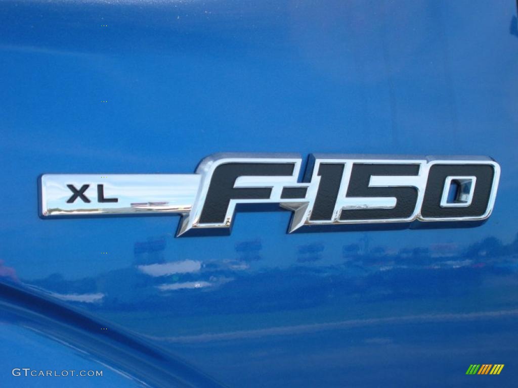 2010 F150 XL Regular Cab - Blue Flame Metallic / Medium Stone photo #4