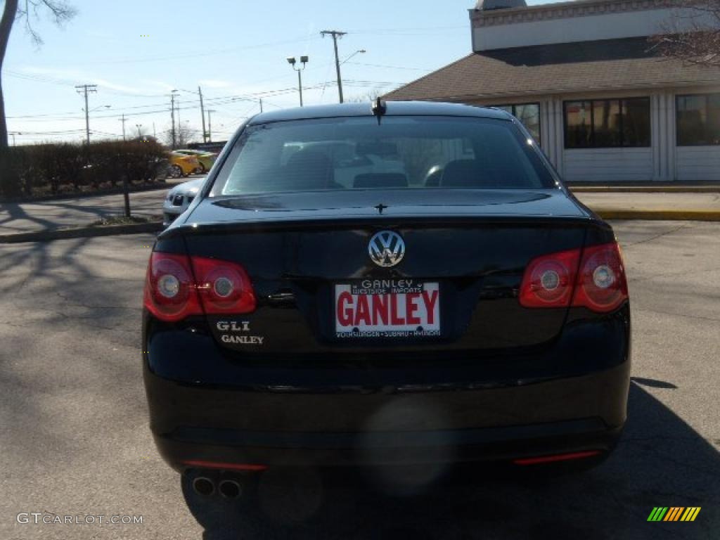 2006 Jetta GLI Sedan - Deep Black / Anthracite Black photo #4