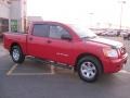 2008 Red Brawn Nissan Titan SE Crew Cab  photo #1