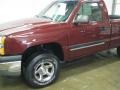 2003 Dark Carmine Red Metallic Chevrolet Silverado 1500 LS Regular Cab 4x4  photo #2