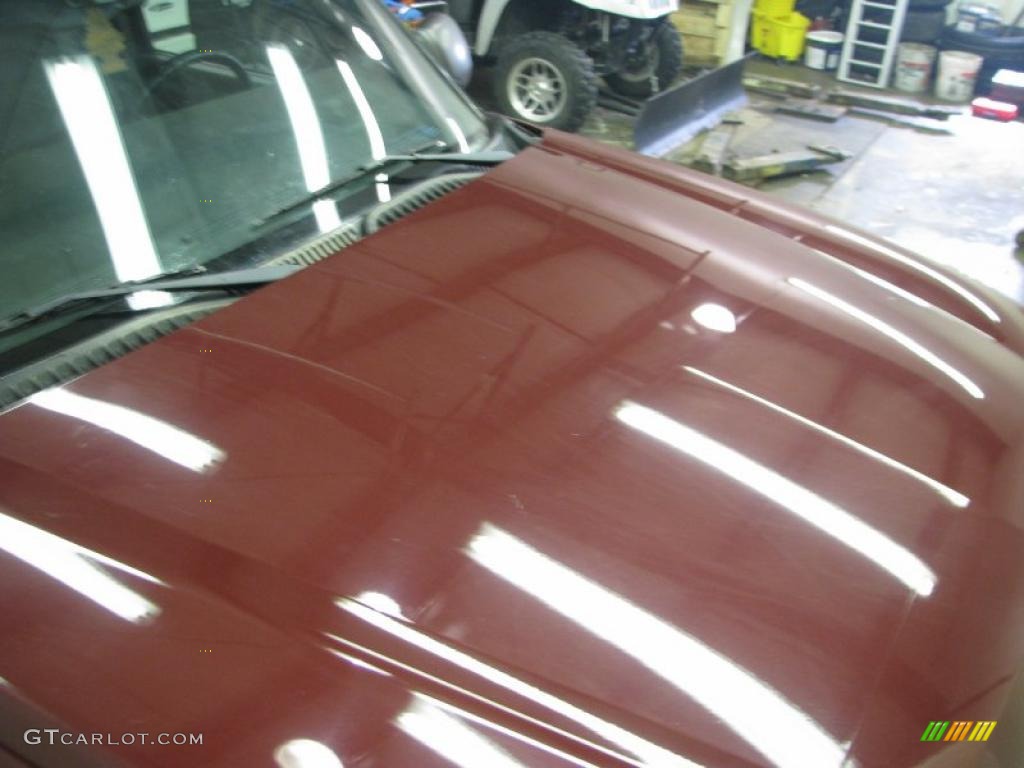 2003 Silverado 1500 LS Regular Cab 4x4 - Dark Carmine Red Metallic / Dark Charcoal photo #37