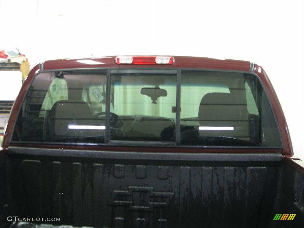 2003 Silverado 1500 LS Regular Cab 4x4 - Dark Carmine Red Metallic / Dark Charcoal photo #39