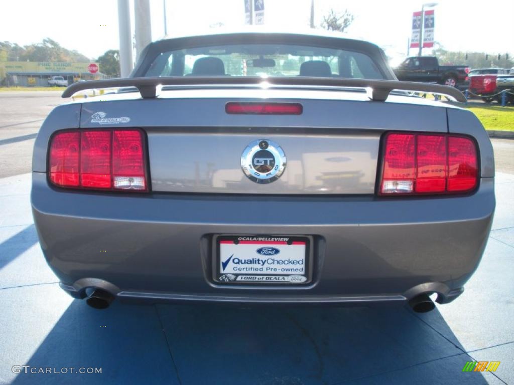 2006 Mustang GT Premium Convertible - Satin Silver Metallic / Black photo #4